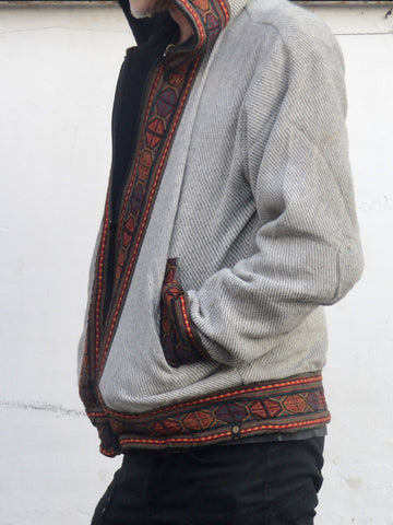 Warm natural winter tribal jacket