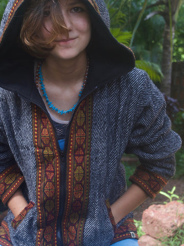 Warm winter tribal jacket