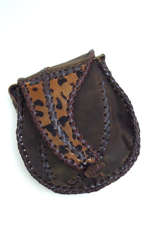 Cow Girl Aged leather Handbag