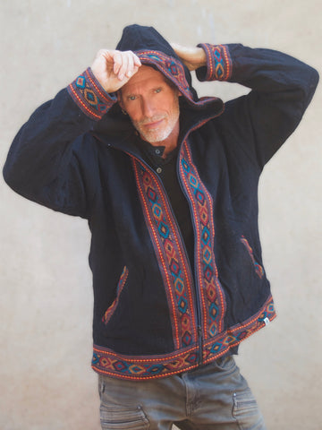 Warm winter tribal jacket