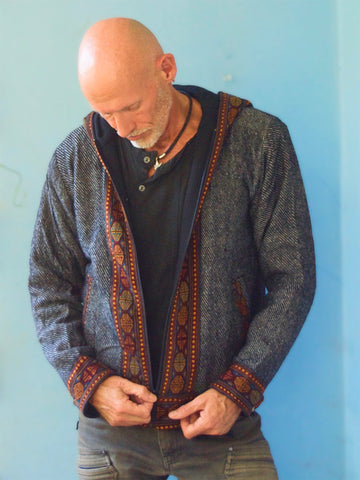 Warm winter tribal jacket