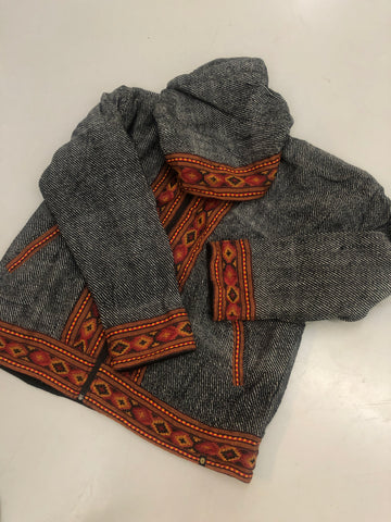 Warm winter tribal jacket