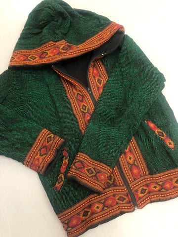 Warm winter tribal jacket