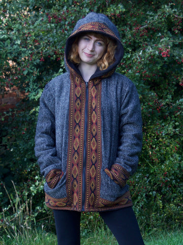 Warm winter tribal jacket