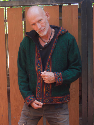 Warm winter tribal jacket