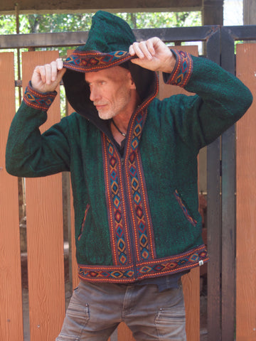 Warm winter tribal jacket