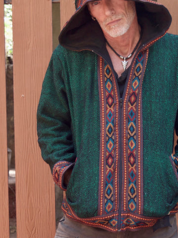 Warm winter tribal jacket