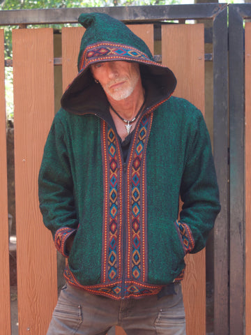 Warm winter tribal jacket