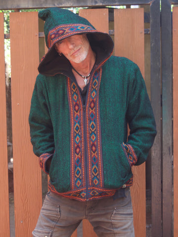 Warm winter tribal jacket
