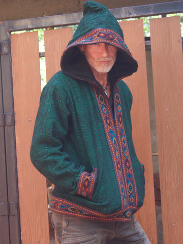 Warm winter tribal jacket