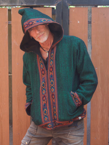 Warm winter tribal jacket