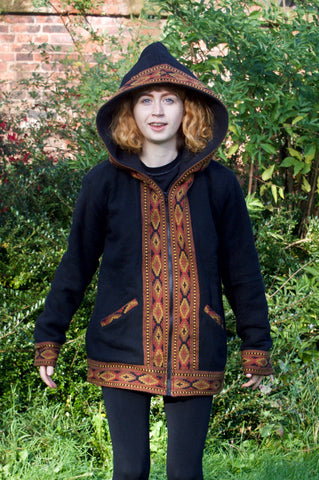 Warm winter tribal jacket