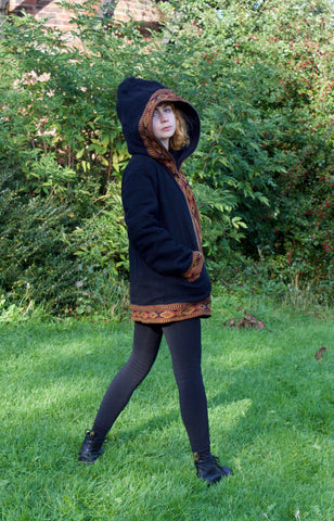 Warm winter tribal jacket