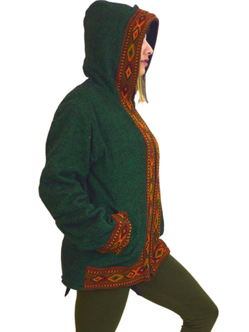 Warm winter tribal jacket