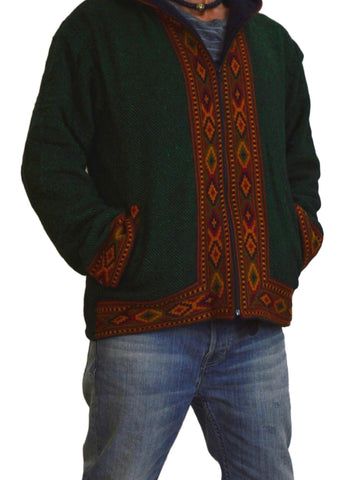 Warm winter tribal jacket