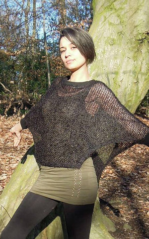 Fluffy Net Poncho