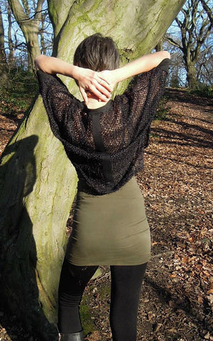 Fluffy Net Poncho