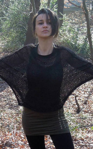 Fluffy Net Poncho