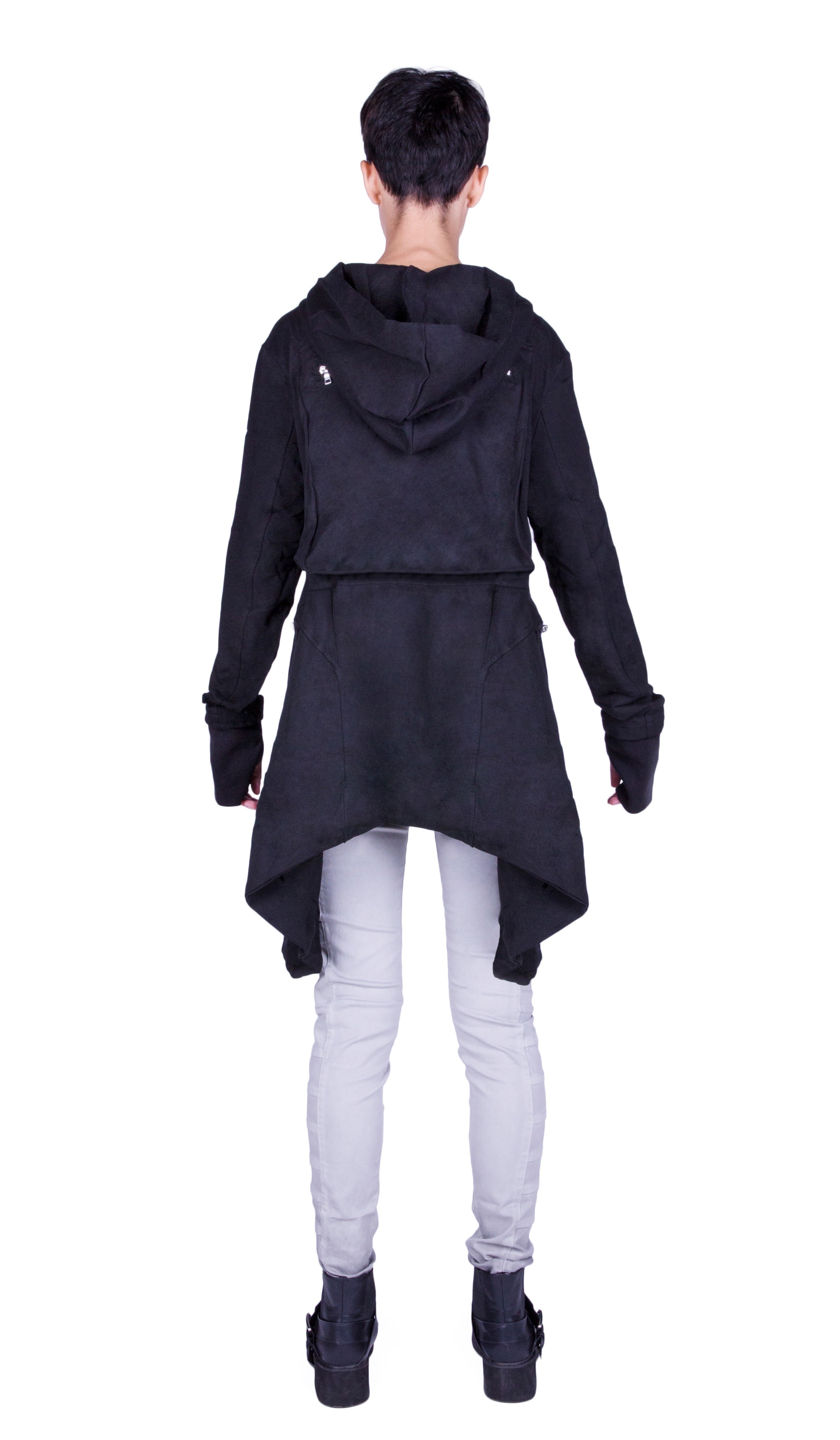 Asymmetric zip up hoodie new arrivals
