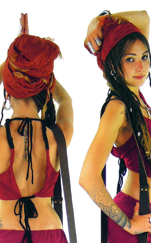 Pixie Vest Backless  Crochet Top