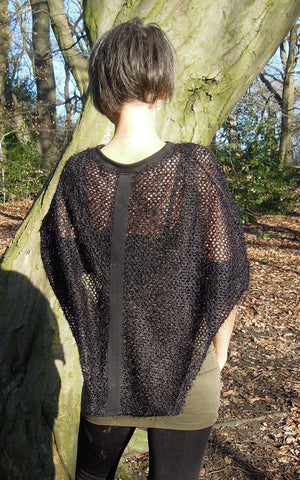 Fluffy Net Poncho