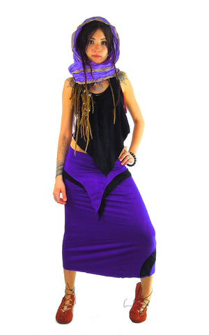 V Maxi Skirt