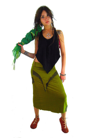 V Maxi Skirt