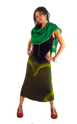 V Maxi Skirt