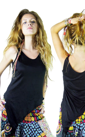 Pixie style Pointy Vest Top