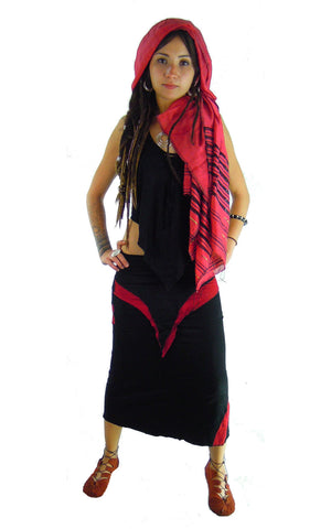 V Maxi Skirt