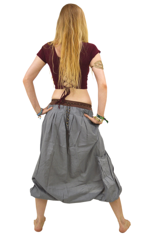 Maxi Balloon Skirt with Pockets