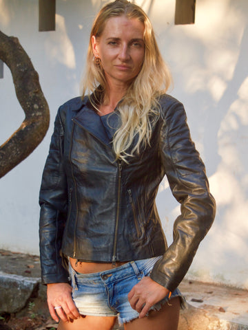 Womens Leather BIKER Jacket