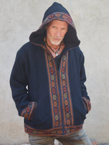 Warm winter tribal jacket