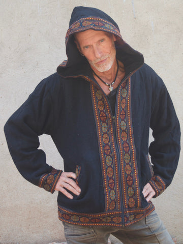 Warm winter tribal jacket
