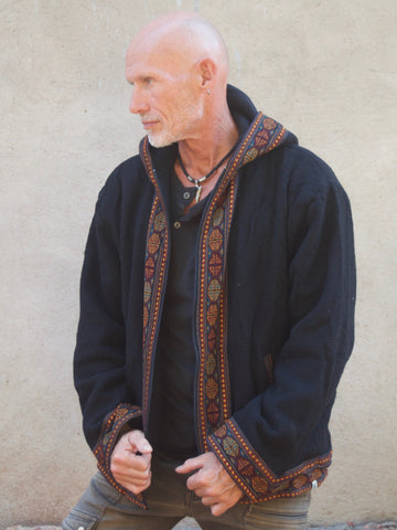 Warm winter tribal jacket