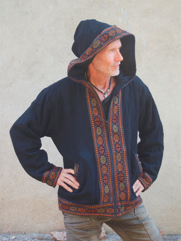 Warm winter tribal jacket