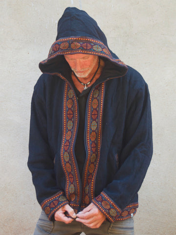 Warm winter tribal jacket