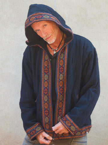 Warm winter tribal jacket