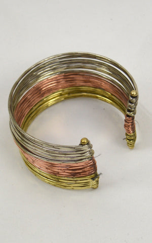 Brass cuff bracelet
