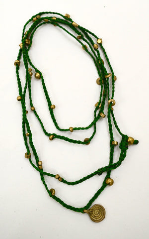 Brass Spiral Multi Necklace / Belly Chain