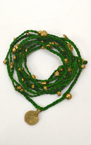 Brass Spiral Multi Necklace / Belly Chain