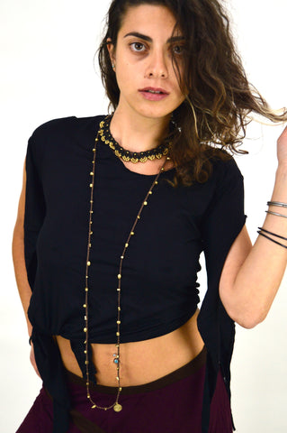 Brass Spiral Multi Necklace / Belly Chain