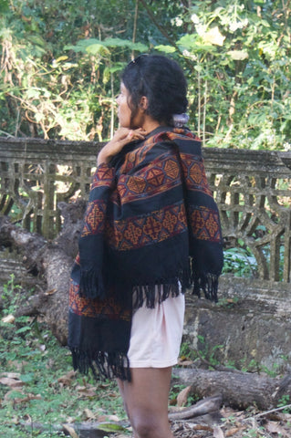 Embroidered Shawl Blanket Scarf