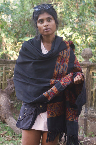 Embroidered Shawl Blanket Scarf
