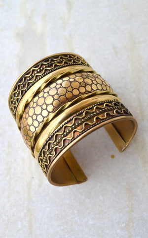 Brass Cuff / Tribal Bracelet