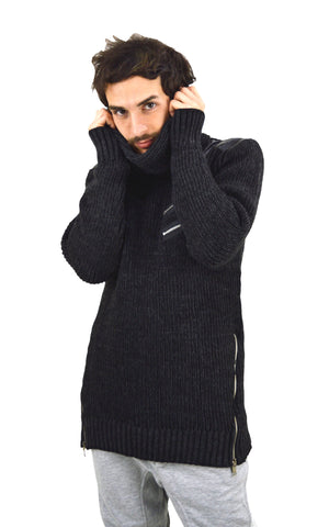 Zip Poloneck Jumper