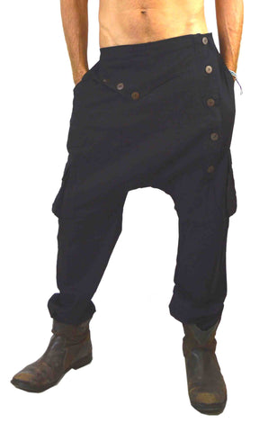 Cargo pants low crotch