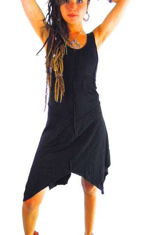 Pixie dress  Asymmetric Midi