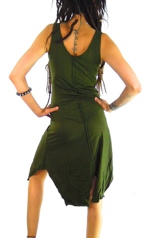 Pixie dress  Asymmetric Midi