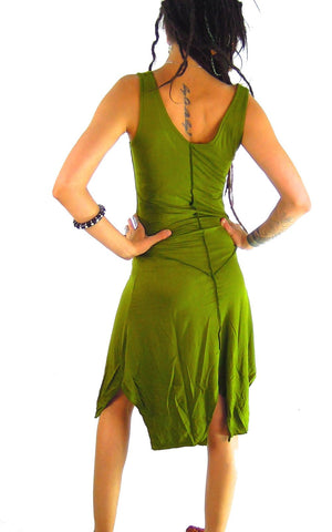 Pixie dress  Asymmetric Midi